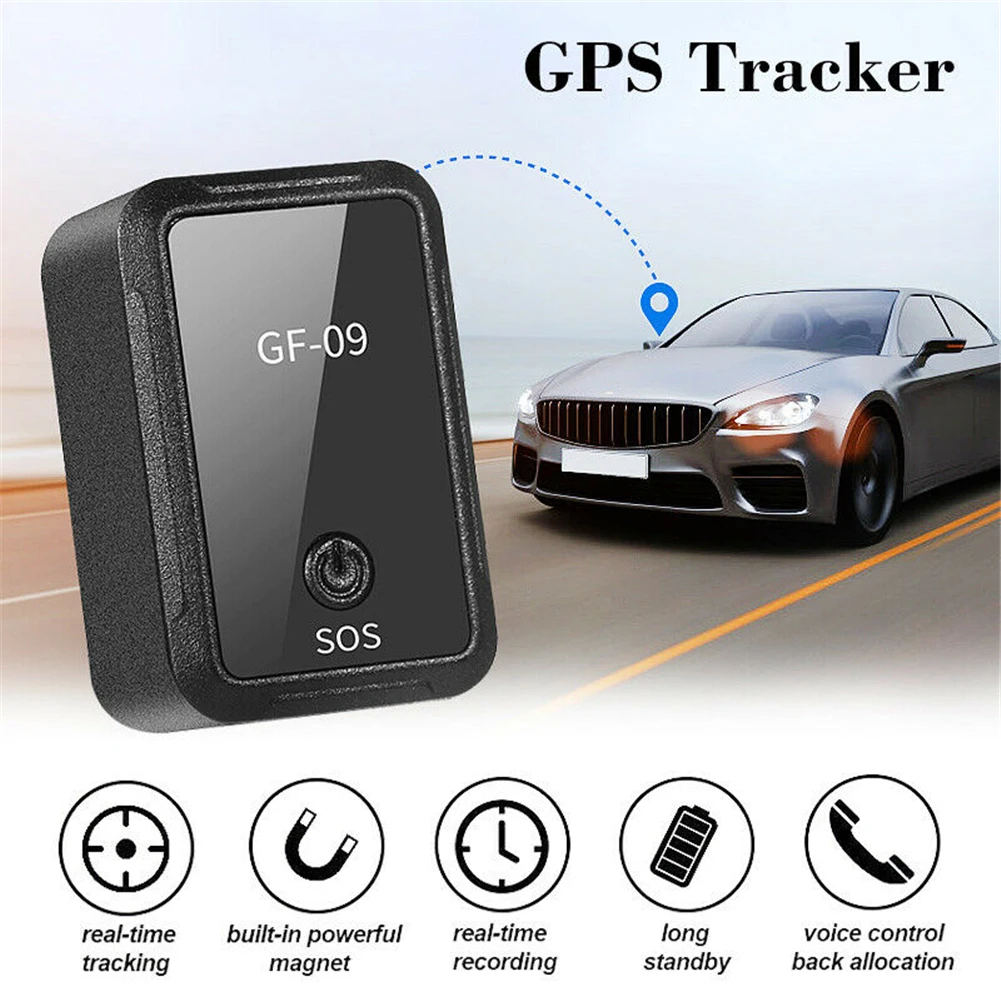 

GF-09 Mini GPS Tracker APP Control Anti-Theft Device Locator Magnetic Voice Recorder For Vehicle/Car/Person Location Black