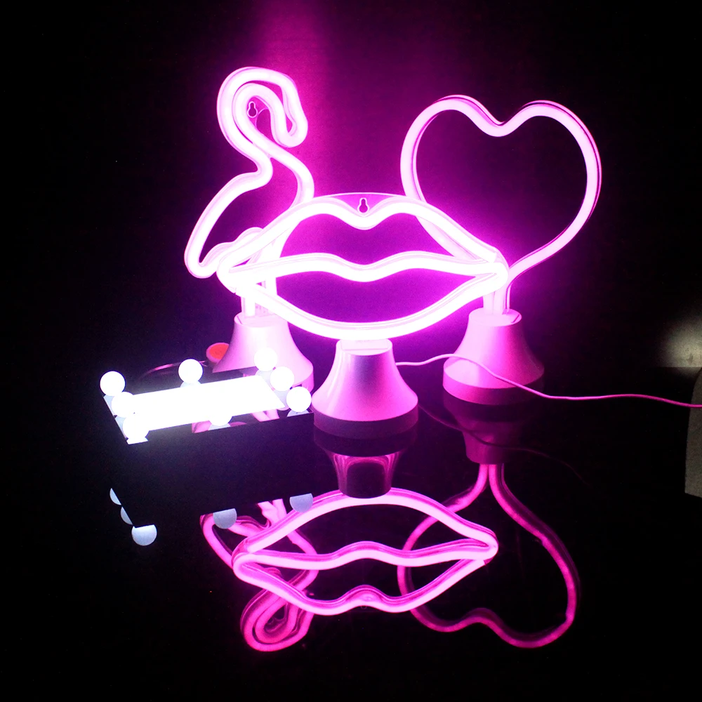 Светодиодная неоновая вывеска цветной неоновый светильник для праздника