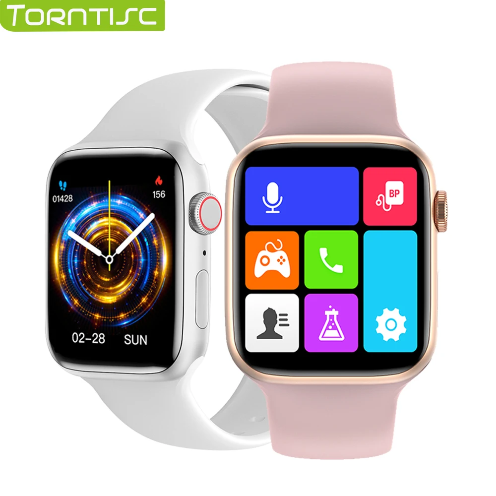 

Torntisc IWO W58 Smartwatch 2021 montre intelligente pour hommes et femmes Bluetooth appelant la vie moniteur de fréquence cardi