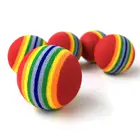 Игрушка для домашних животных, разноцветные радужные шарики из пенопласта, Интерактивная игрушка для собак, веселая жевательная игрушка
