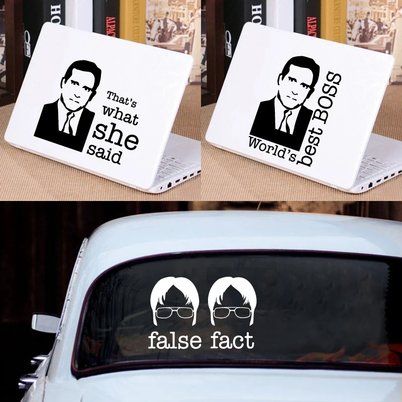 Офисные Переводные картинки Lapop для украшения Apple Air/Pro забавные офисные цитаты