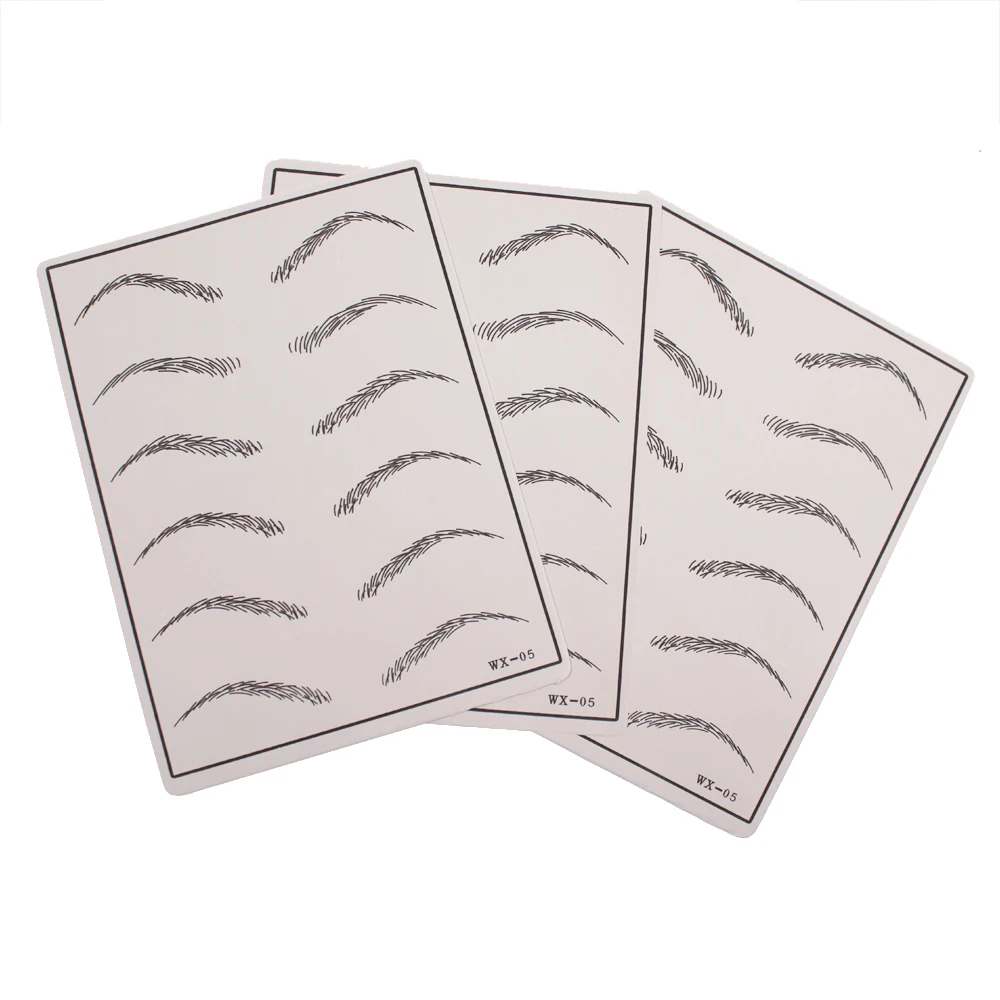 10 шт. косметика для практики татуажа Перманентный макияж татуировка бровей