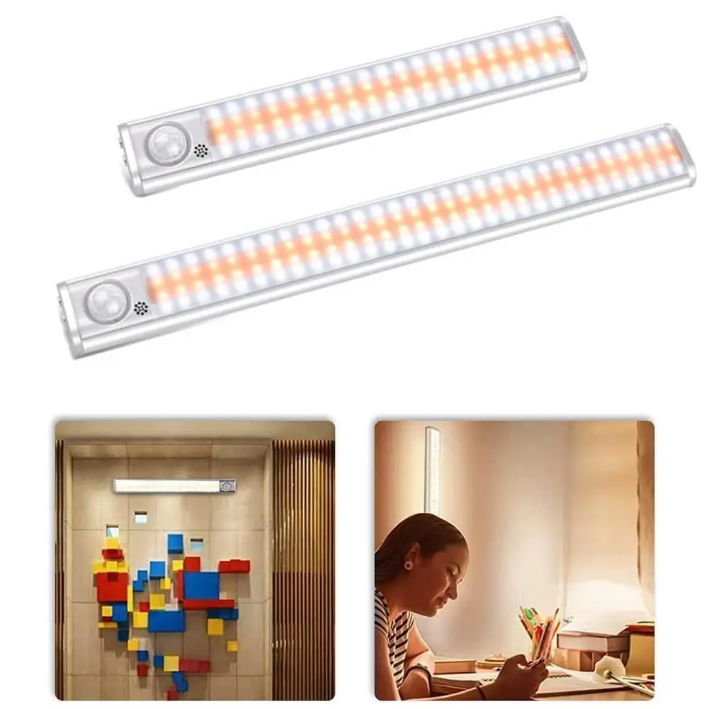 

Лампа с датчиком движения, Кухонное освещение, USB-зарядка, подсветка шкафа, для спальни