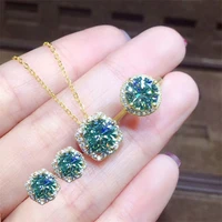 qtt simple%c2%a0luxury gold jewelry set for women bling cubic zirconia necklace ring earrings sets wedding bridal gift