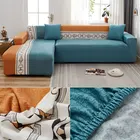 Эластичный чехол для дивана с принтом для гостиной, растягивающийся чехол для дивана, нескользящий полностью закрытый чехол для дивана