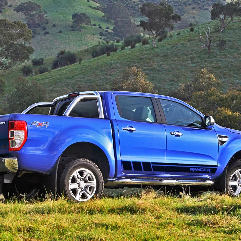 Наклейки для автомобиля боковые двери полосы талии Стайлинг графические Стикеры