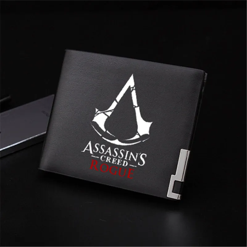 Новое поступление, кошелек для игры Assassins, черная светящаяся Сумочка унисекс, подарок для подростков, Модный стильный мужской кошелек из искусственной кожи
