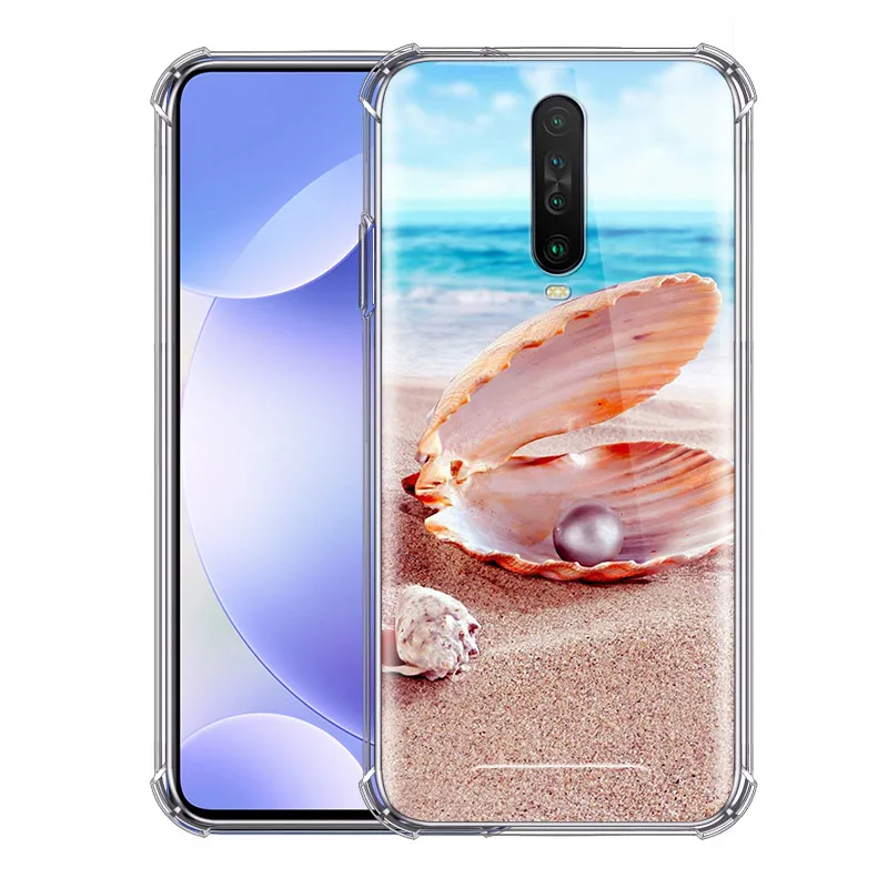 Прозрачный чехол для Xiaomi Redmi Note 9S 9 8 Pro 8T 7 9A 9C 8A 10X K20 мягкий телефона с подушкой