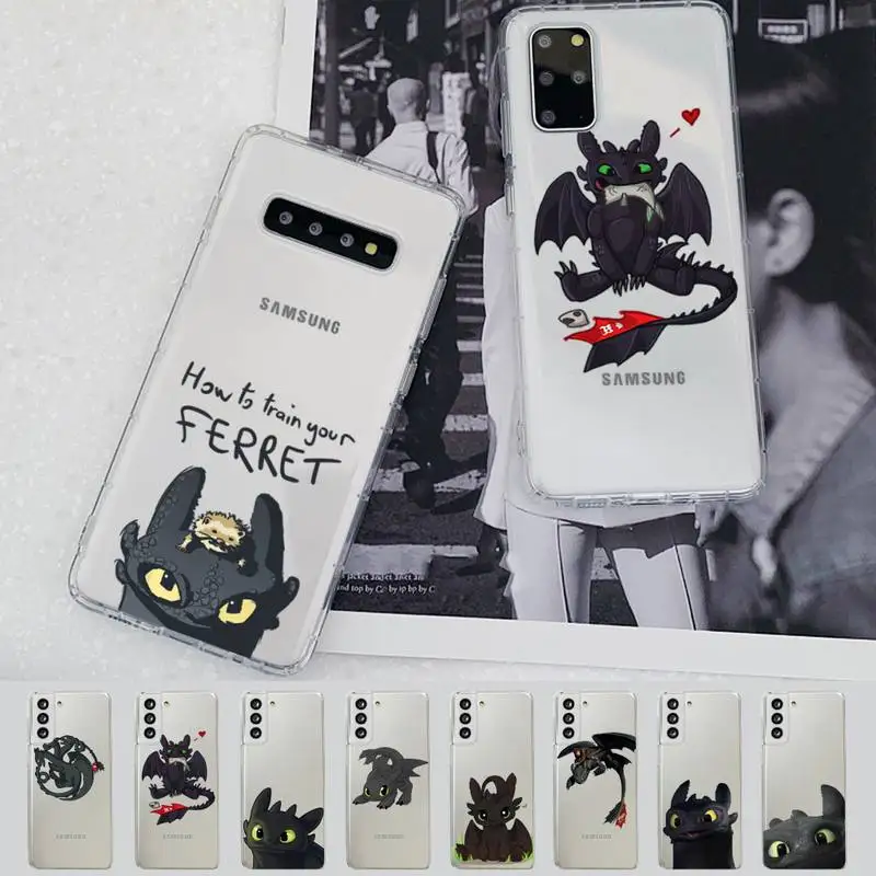 

Dragon-Toothless-C-Train-Your Phone Case For Samsung A 10 20 30 50s 70 51 52 71 4g 12 31 21 31 S 20 21 plus Ultra