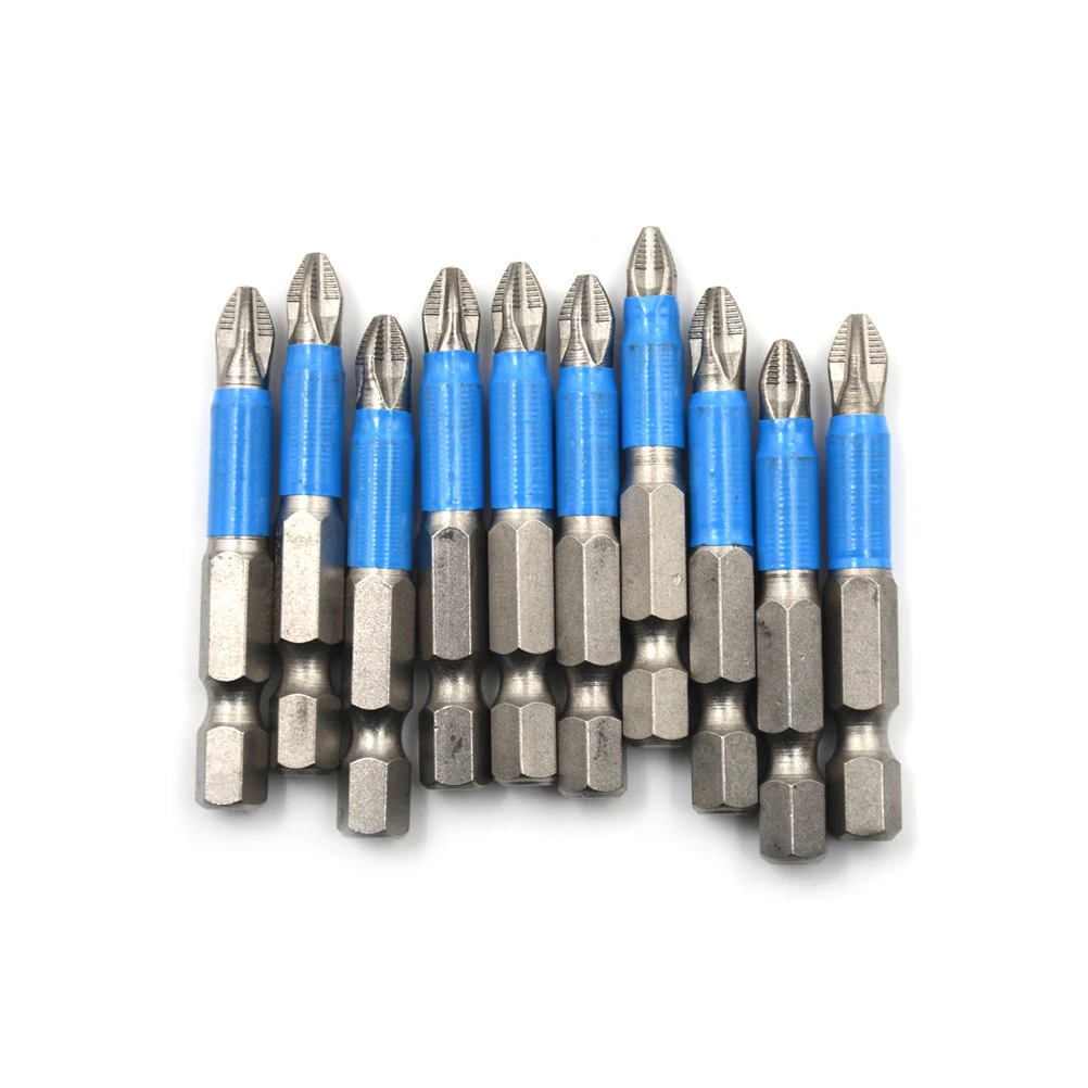 

Length 5cm 1PC 1/4" Hex Magnetic Alloy S2 Single Head Screwdriver Bits Hex Magnetic Anti Slip Bits Power Tools
