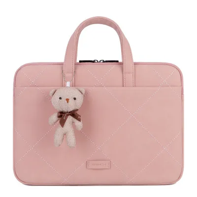 Pink Милая сумка для ноутбука Dell Asus lenovo hp acer сумка для компьютера 13 14 15 15,6 дюймов для Macbook Air Pro 13,3 чехол для ноутбука - Цвет: Pink