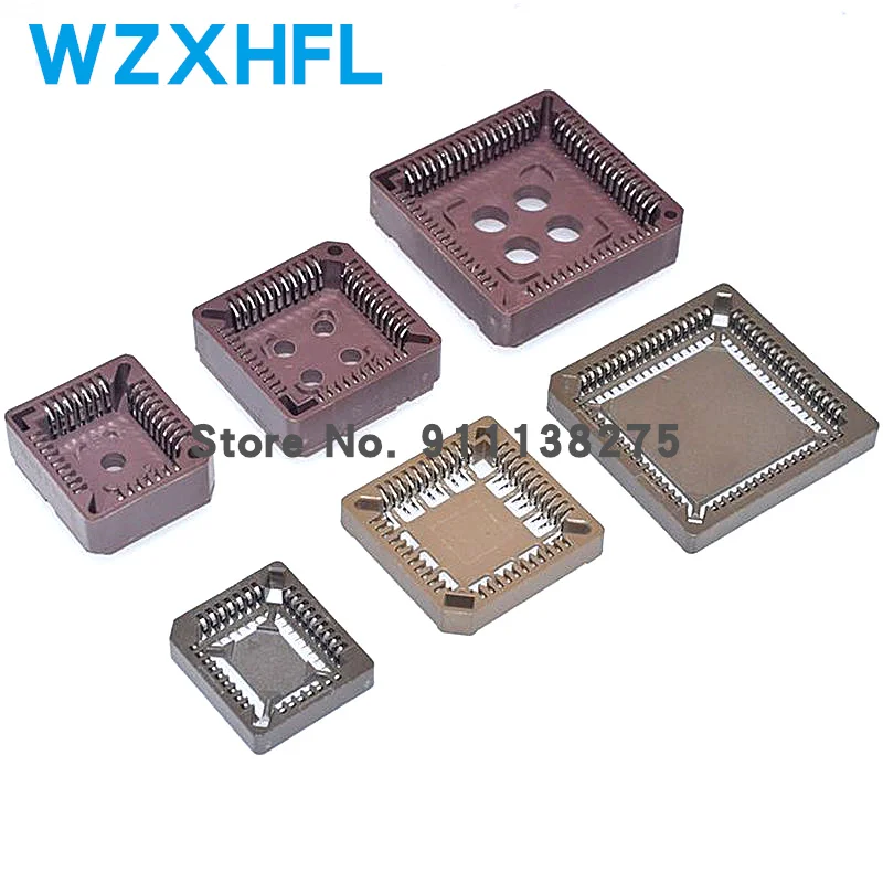 10 шт. PLCC IC socket PLCC32 PLCC44 PLCC68 PLCC84 SMD DIP Socket adapter | Электронные компоненты и