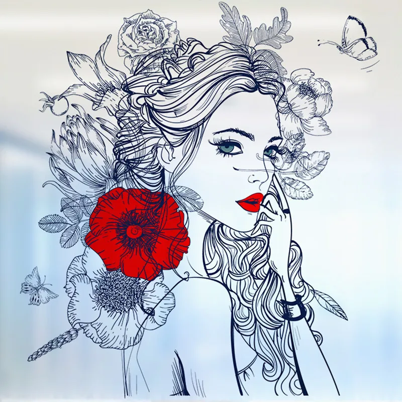 Наклейки на окно унитаз ванную комнату темно красные наклейки стену для девушек