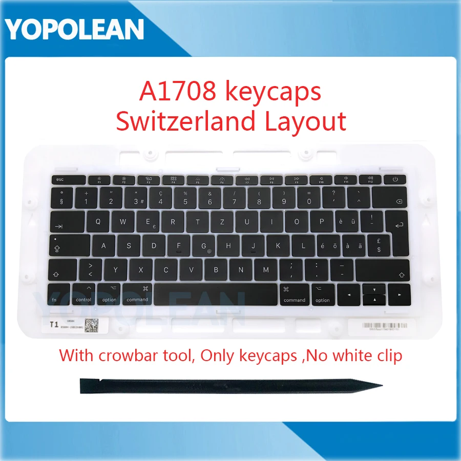 Оригинальная швейцарская клавиатура клавиши колпачки для клавиш Macbook Pro Retina 13