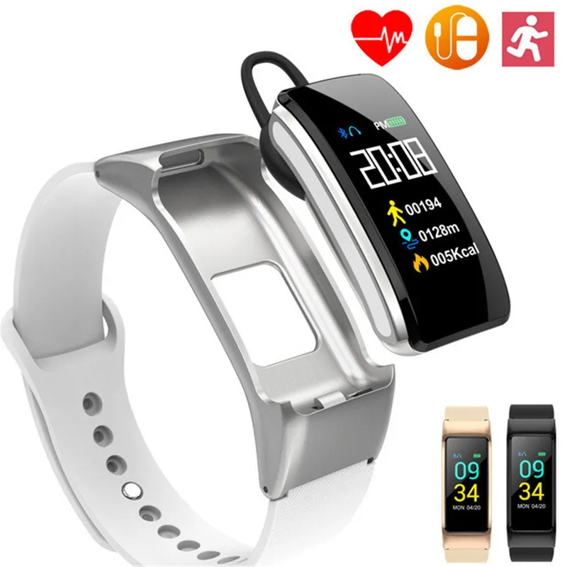 Смарт браслет с Bluetooth гарнитура Шагомер напоминание о звонке часы Для мужчин для