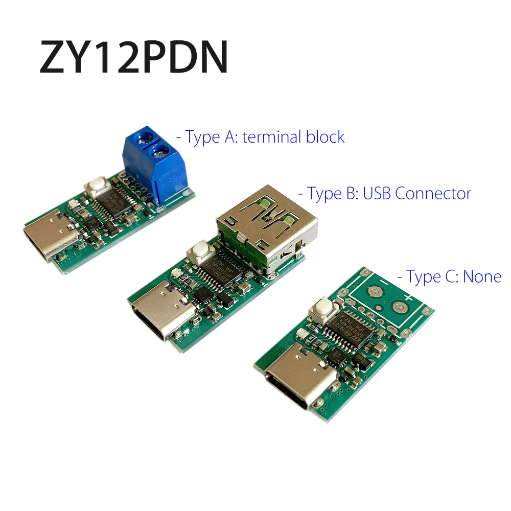 ZY12PDS Type C USB PD2.0 3 0 поворот DC обманка Быстрая зарядка триггерный детектор