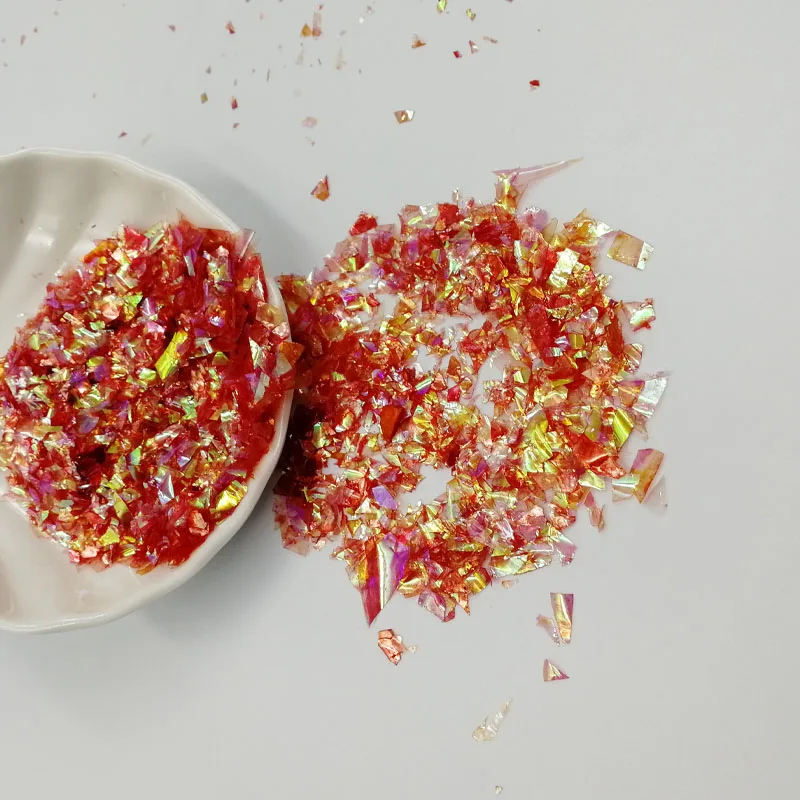 10/20 г неправильной оболочки бумажные Блестки для творчества флаконы ногтей