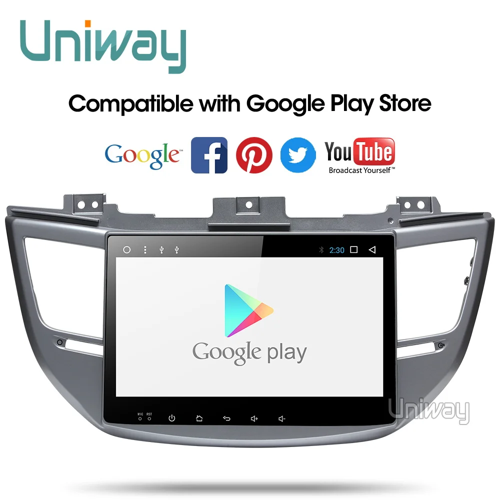 Uniway AXTS1071 2 г+ 32 г Octa 8 ядра android 8.1 автомобильный DVD для Hyundai Tucson/IX35 Мультимедиа автомобилей Радио GPS