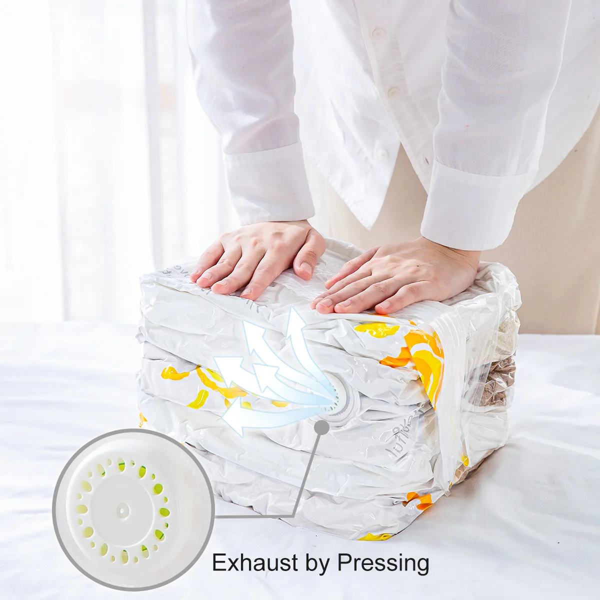 Вакуумные пакеты для одежды Tai 6 шт. органайзер большая Герметичная сумка