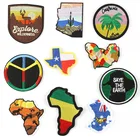 Карта Африки, Австралия, Америка, карта страны, страны, символ, приклеить утюгом нашивку