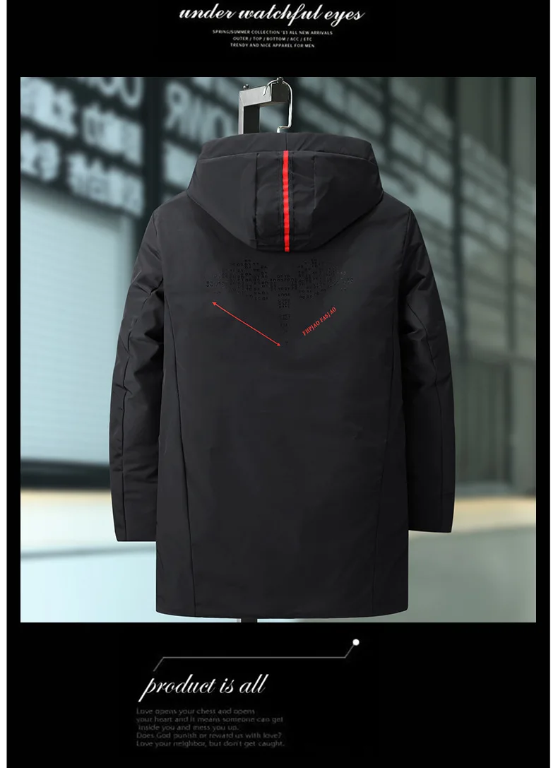 Большие размеры 3XL 4XL 5XL 6XL 7XL 8XL 9XL новые стильные мужские парки 1-55