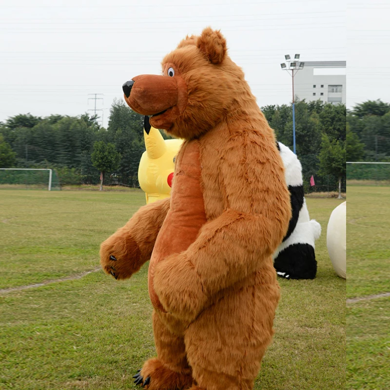 2 м/2 6 м/3 м надувной бурый медведь костюм талисмана для взрослых на открытом