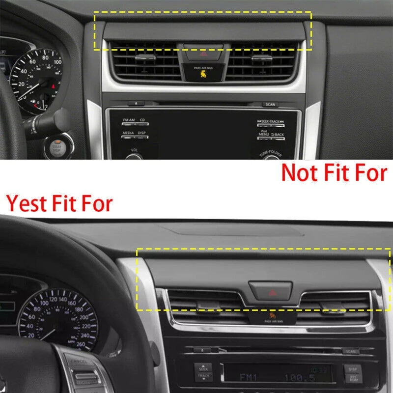 Carbon Fiber Dashboard Center Air Vent A/C Console Panel Cover Trim for Nissan Altima Teana 2013-2017 Decoration | Автомобили и
