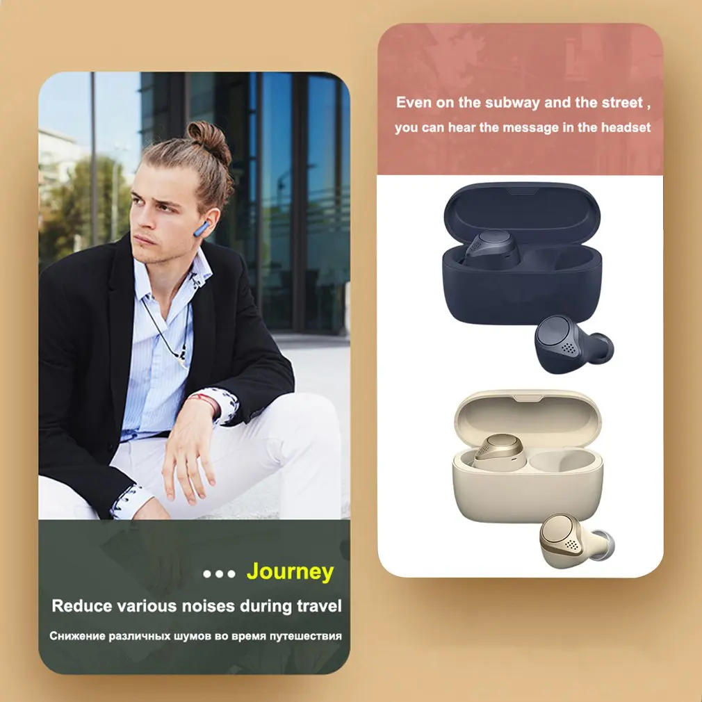 

75t Stereo In-ear Sports Earphones Waterproof Built-in Microphone Earphones Sweat Resistant Volume Control Earphones