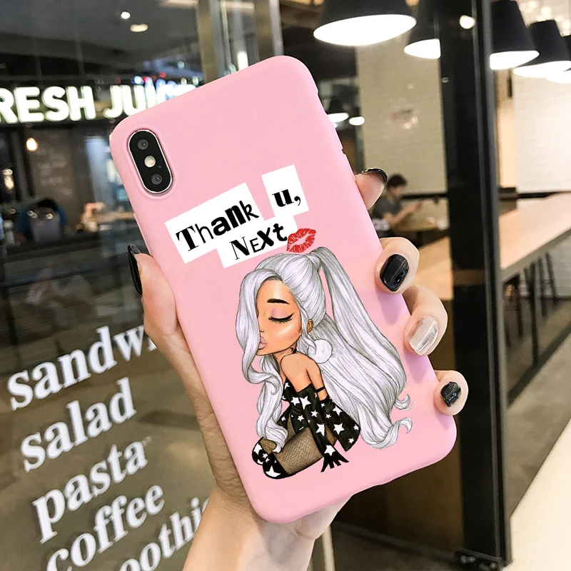 Thank U, Next Ariana Grande мягкий чехол для телефона из ТПУ ярких цветов для iPhone 11 PRO MAX X XR XS Max 8 7 6s Plus