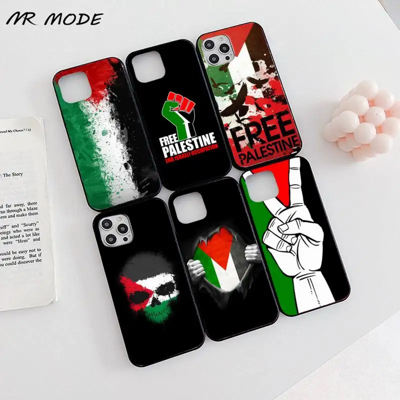 

free palestine flag Phone Case for iPhone 11 12 pro XS MAX 8 7 6 6S Plus X 5S SE 2020 XR Soft TPU Clear mobile bags coque shell