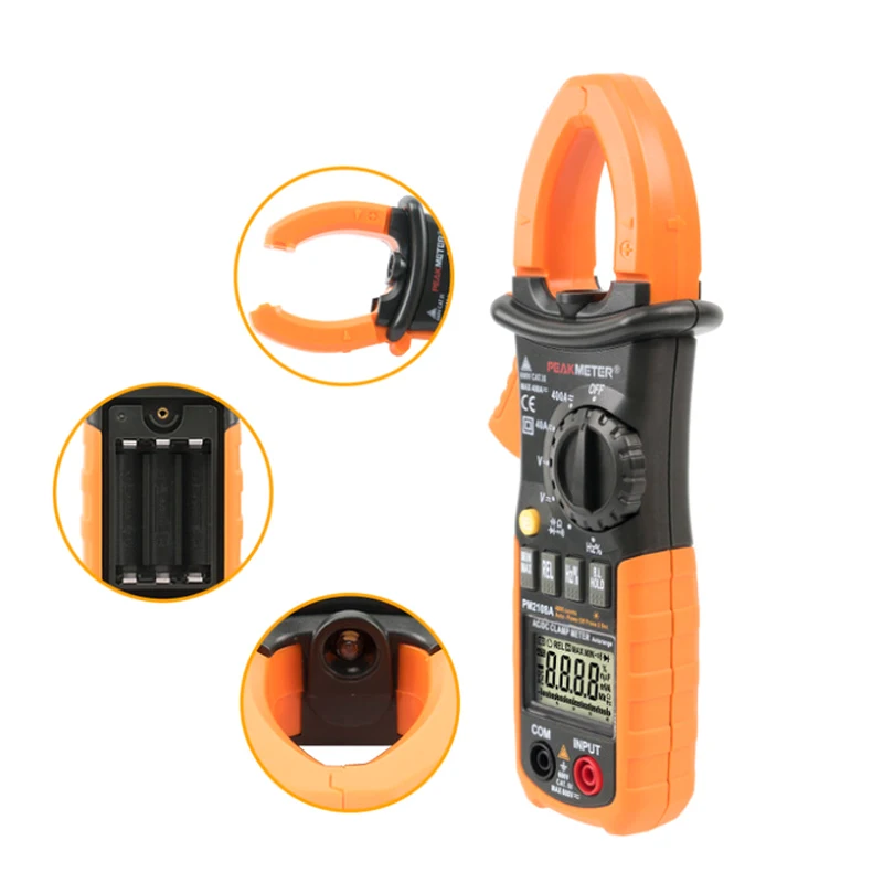 Peakmeter PM2108 PM2108A цифровой токоизмеритель переменного/постоянного тока 400A 4000