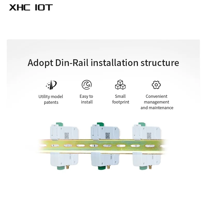 SX1278 433Mhz Wireless Data Transmission Station LoRa RS485 Modbus 30dBm 8km Long Distance 12V 24V XHCIOT E95-DTU(433L30-485)-V8