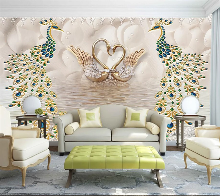 стена в лебеде