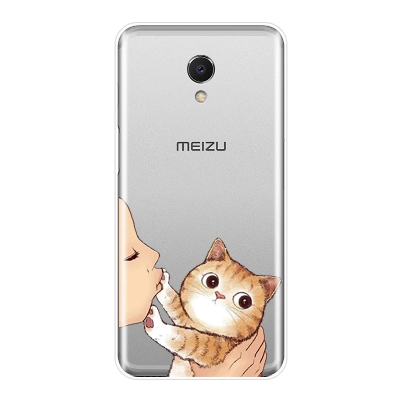 Чехол для телефона Meizu M6 M6S M6T M5 M5C M5S M3 M3S M2 чехол силиконовый поцелуй кошки