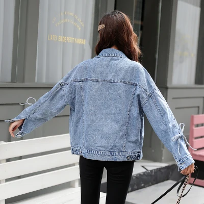 ZQLZ Осенняя джинсовая куртка женская 2020 новая уличная Повседневная женское