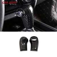 for honda hr v hrv vezel 2015 2018 gear shift head knob control panel sticker cover trim interior accessories abs carbon fiber
