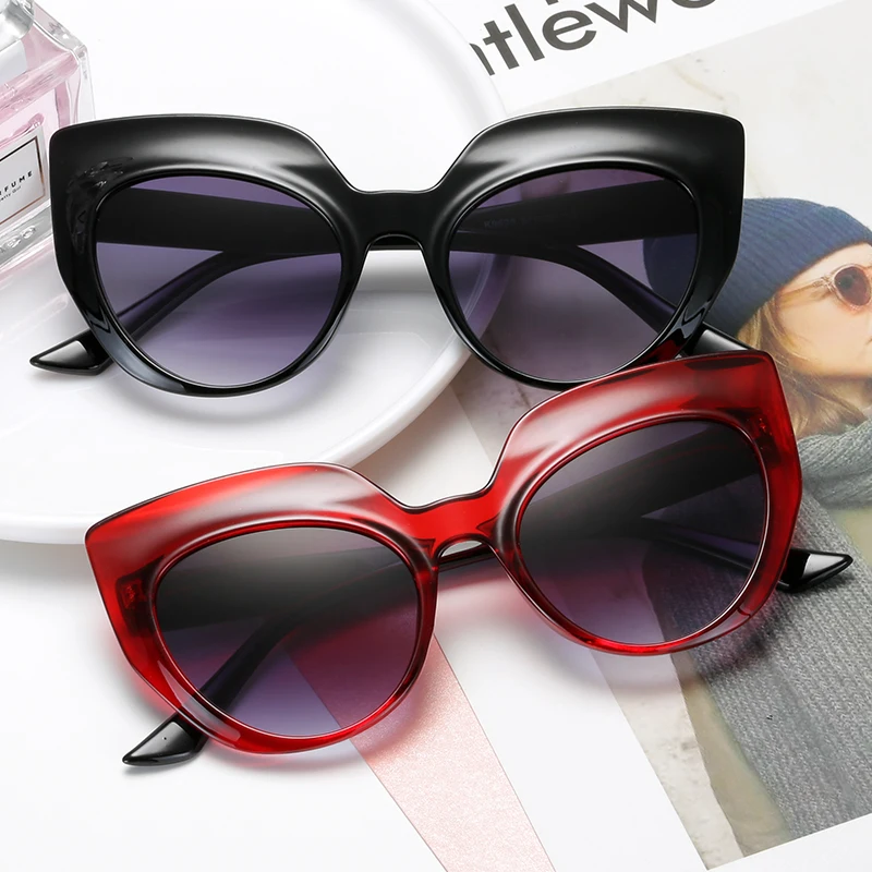 

Fashion Cat Eye Sunglasses Brand Design Women Cateye Sun glasses Lady UV400 Luxury Sunglass Shades Oculos de sol