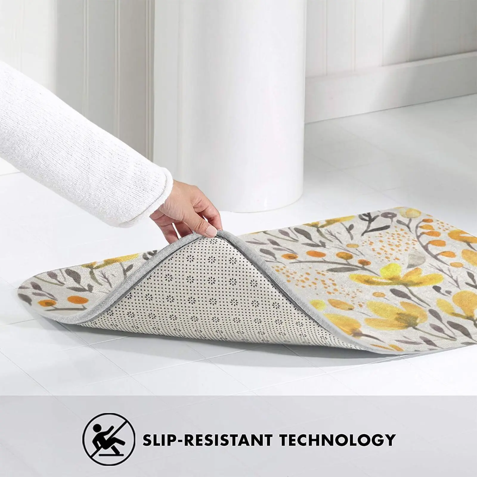 Желтый коврик в виде поля ковер анти-скольжение Спальня входная дверь с