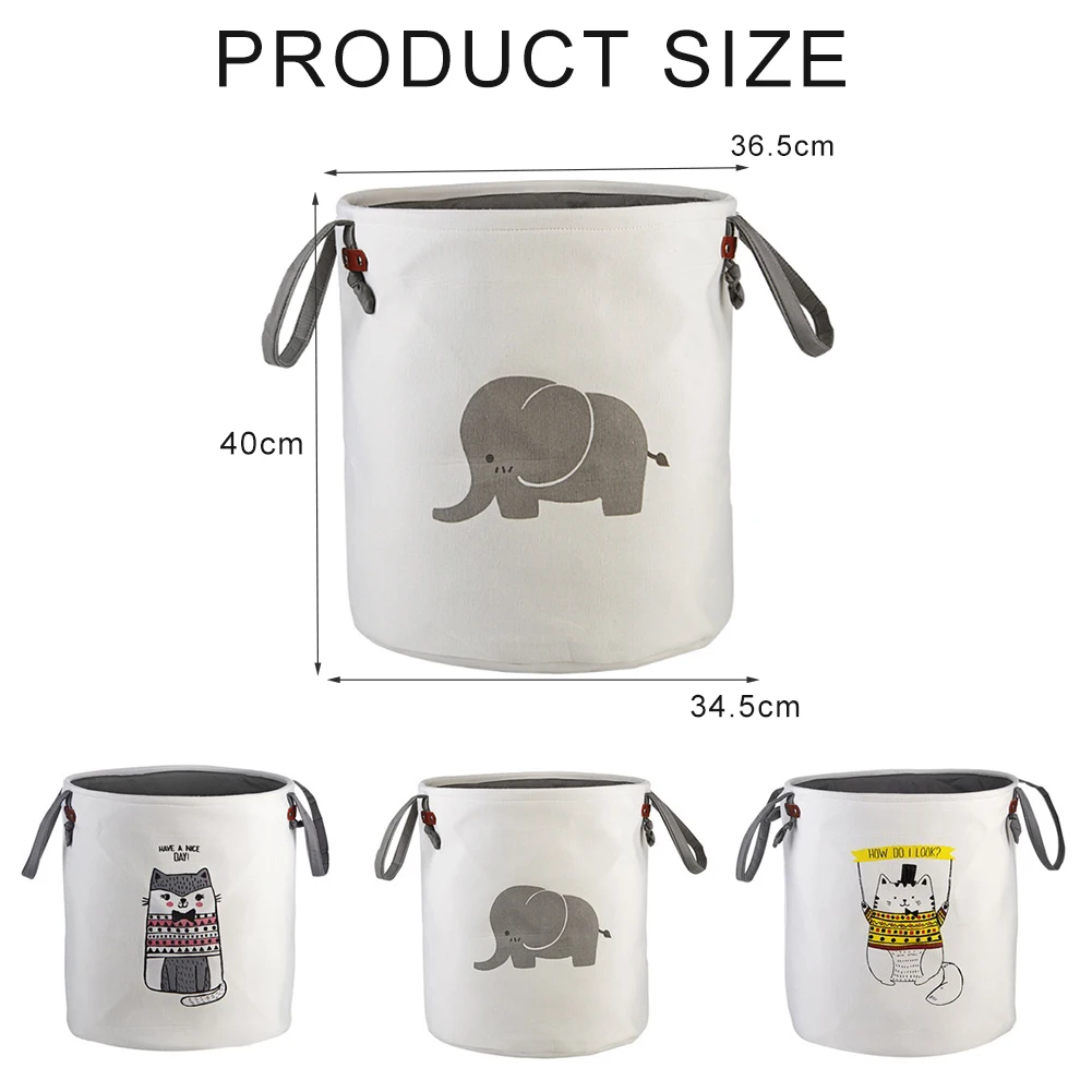 Мультфильм шаблон тканевый мешок для стирки большой складной ванная комната