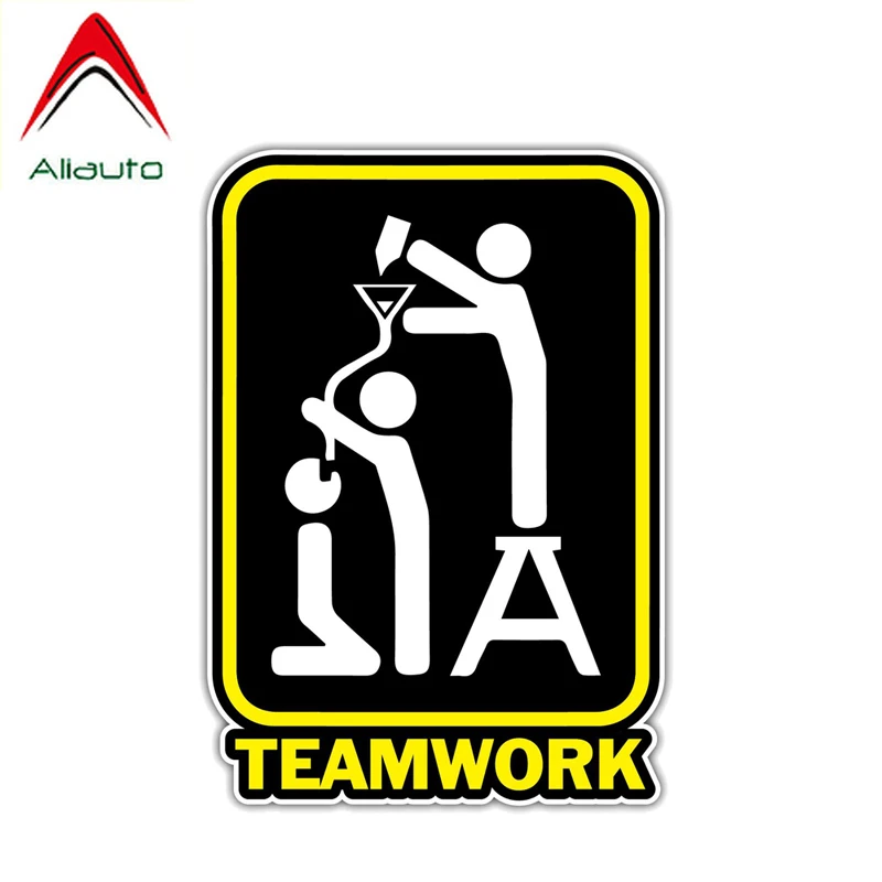 Aliauto индивидуальная Автомобильная наклейка питьевое пиво командная