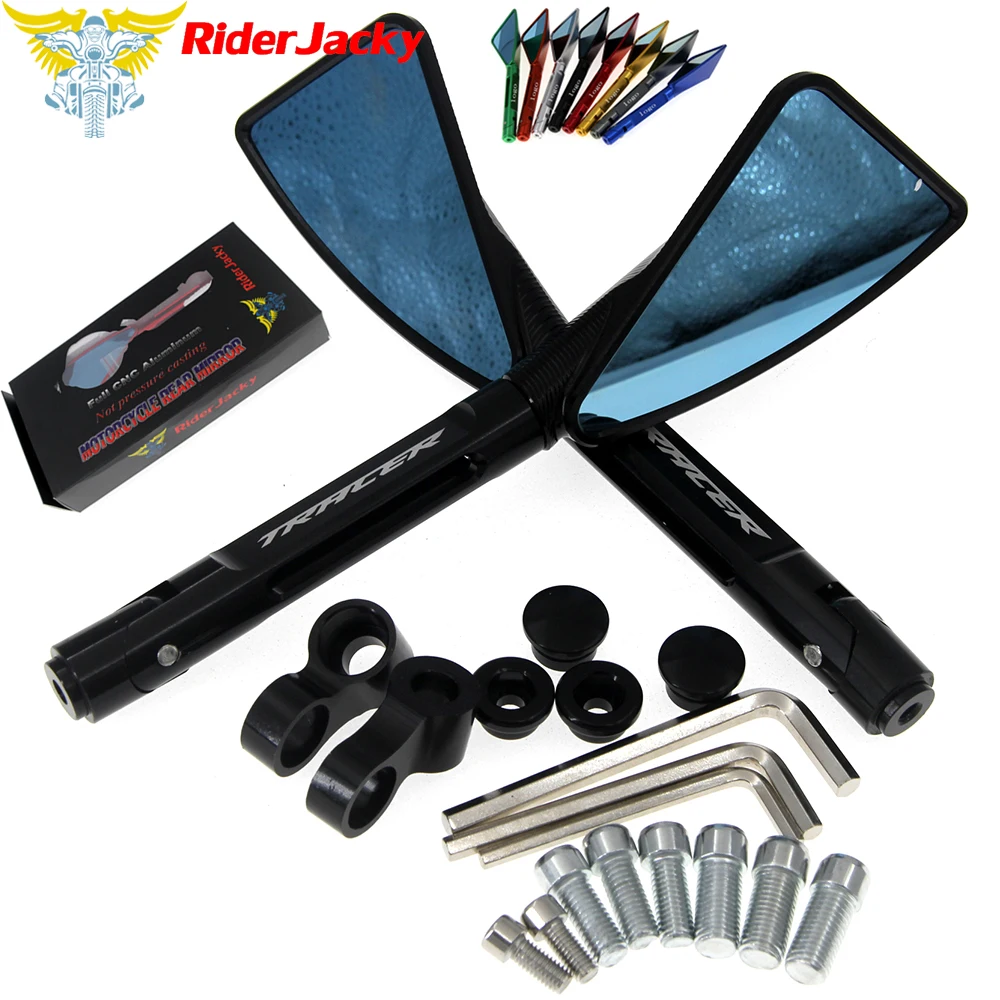RiderJacky алюминий мотоцикла боковые зеркала заднего вида для YAMAHA MT09 MT 09 07 MT07 TRACER 2014