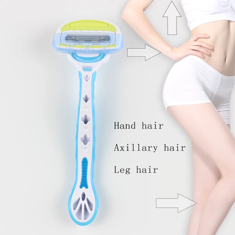 Бритва женская с 5 лезвиями для безопасного удаления волос | Красота и здоровье