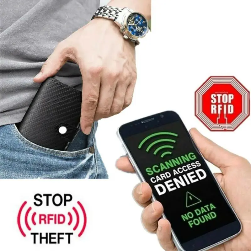 

New Style WF Credit Card Holders Men Slim Small Wallet P Op Up Bifold RFID Blocking Wallet Universal Fashion