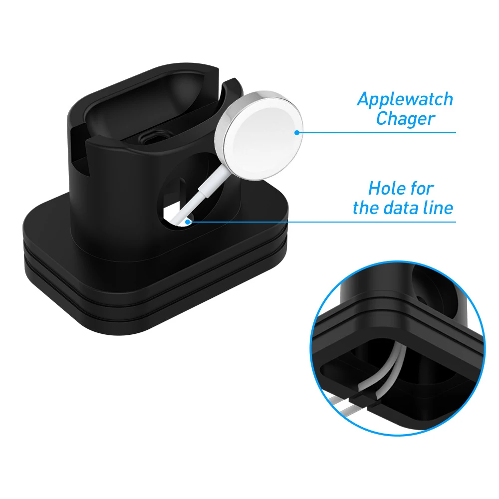 AIYIMA 2 в 1 Apple Watch Подставка для зарядки док-станции Airpods iPhone One Plus X XS 8 iWatch док-станция