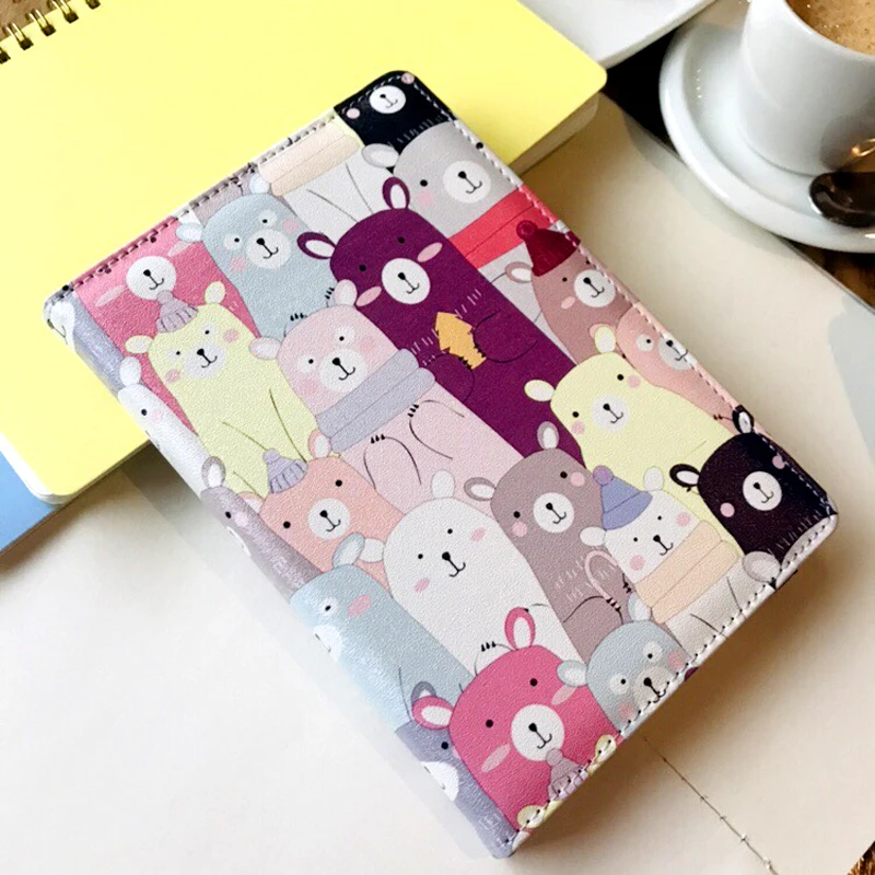 Чехол из искусственной кожи с мультяшным принтом для Amazon Новый kindle 2019