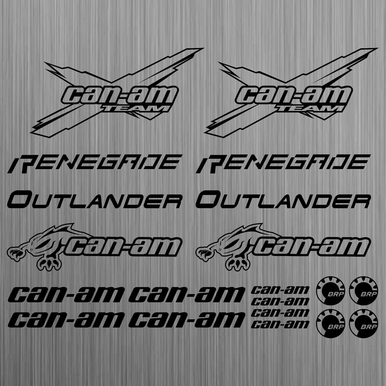 

For can-am canam team BRP renegade outlander sticker quad ATV 20 Pieces Car Styling