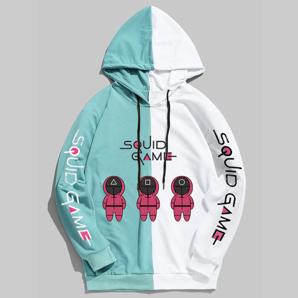 

Harajuku Korean Letter Print Hoodies Funny Game Hooded Kpop Hip-Hop Streetwear Fashion Winter Casual Sweatshirts Harajuku Hoodie