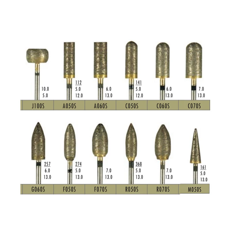 

10pcs/ lot Dental Lab Bur Super Coarse Fully Sintered Diamond Bur for Grinding and Polsihing