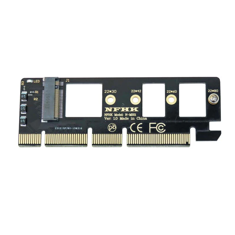 Адаптер M.2 NVME PCI Express PCIE к адаптеру M2 адаптер SSD PCI-E Raiser NGFF PCI-E3.0 X4 X8 X16 | Компьютеры и