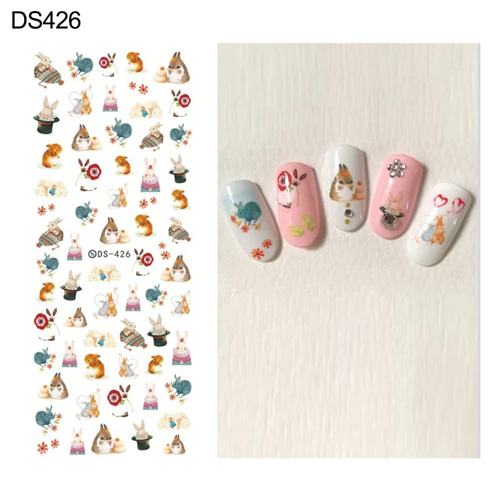 Элегантный цветок бабочка фейерверк переводная Вода Дизайн ногтей Наклейка